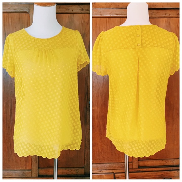 Maeve Tops - Maeve/Anthro Polka Dot Blouse